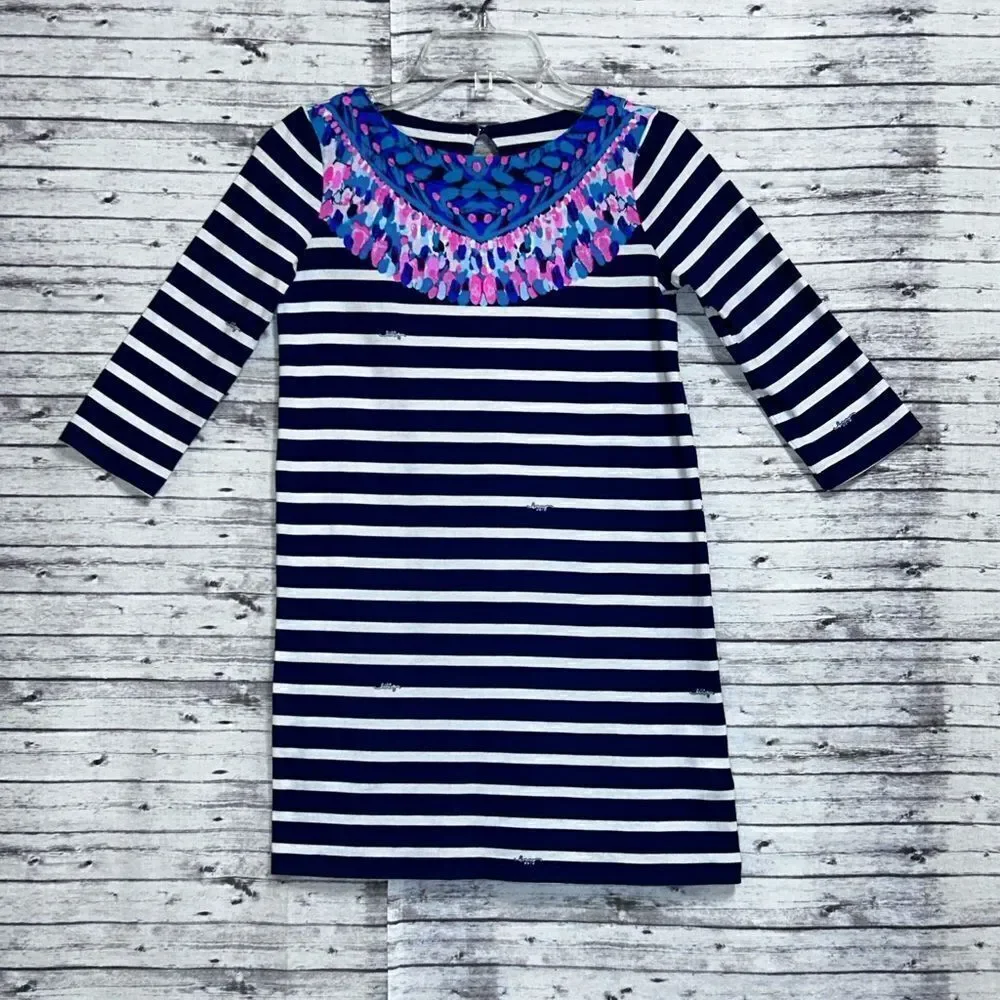 Lilly Pulitzer Mini Bay Dress Island Medallion Stripe